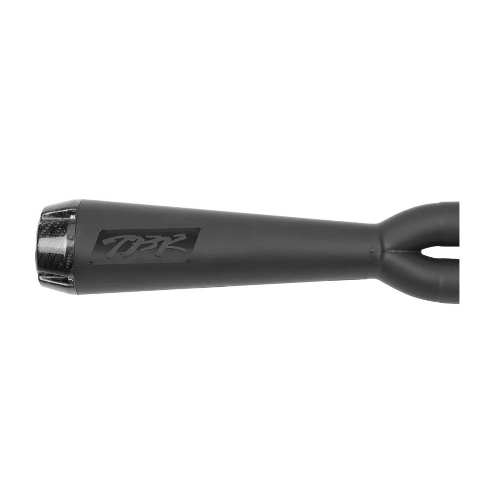 TBR Comp-S 2-into-1 Ceramic Black w/ Carbon Fiber Endcap, Indian Chief 22+ - 005-5510199-B