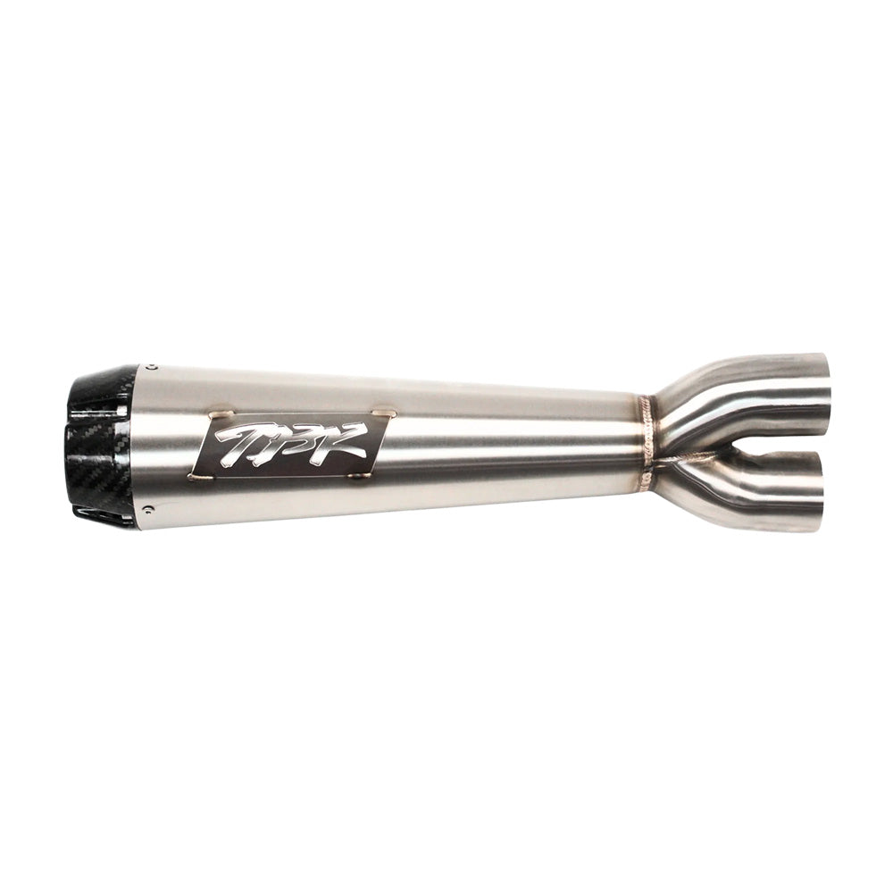 TBR Comp-S 2-into-1 Stainless Steel w/ Carbon Fiber Endcap, Indian Scout 25+ - 005-5550199