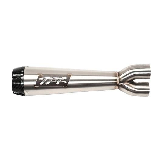 TBR Comp-S 2-into-1 Stainless Steel w/ Carbon Fiber Endcap, Indian Scout 25+ - 005-5550199