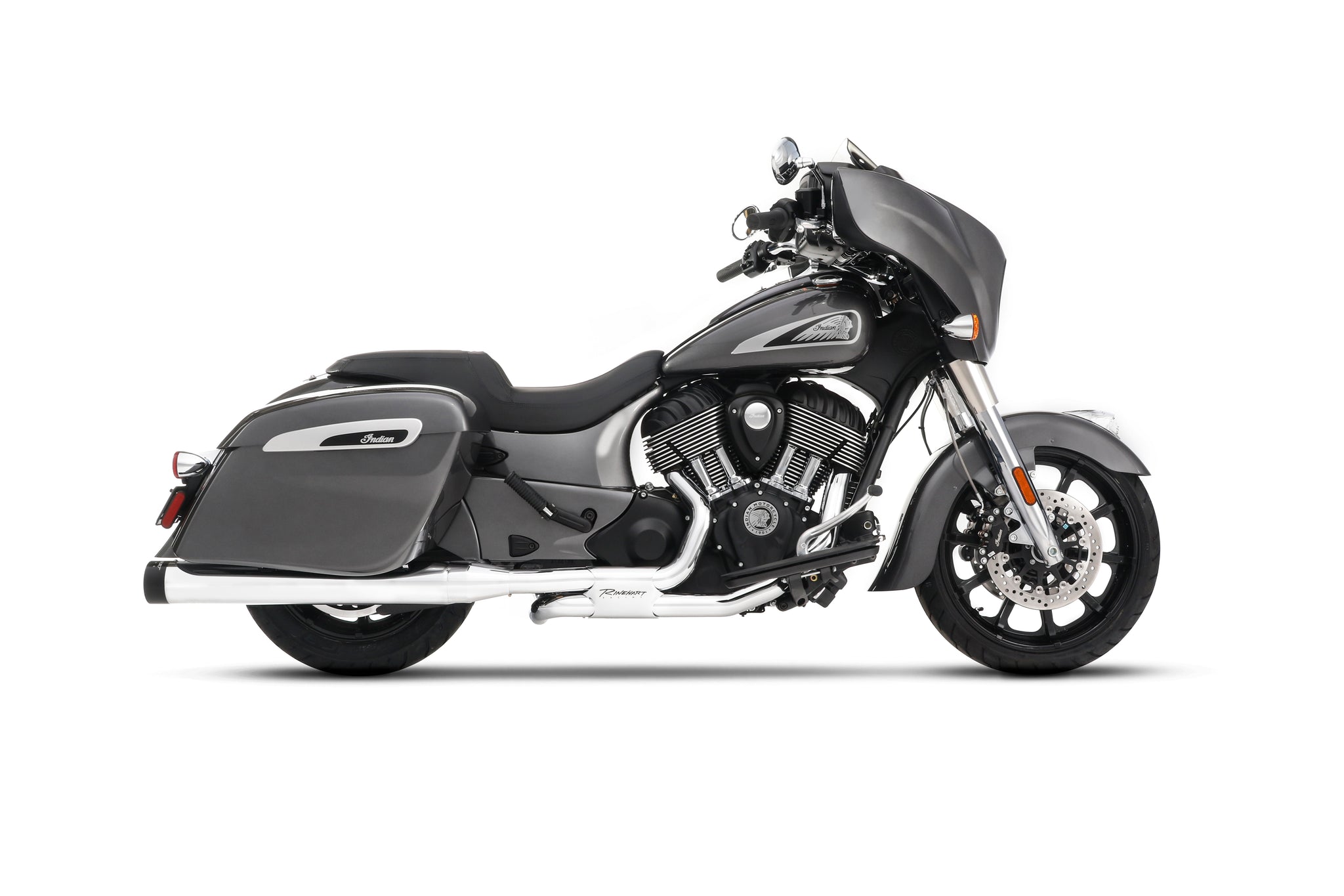 Rinehart Racing Slimline Duals Full System with Slip-On Mufflers, 2014-2021