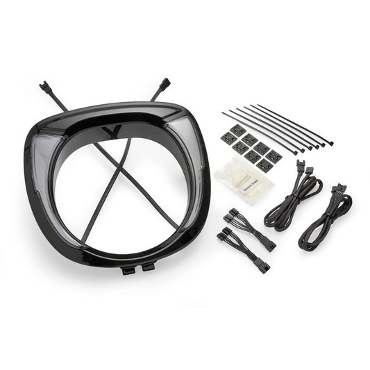 Ciro Fang® Headlight Bezel, Chieftain - Black
