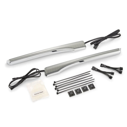 Ciro Spar Side Lights For Indian Trunk, Chrome/Light Smoke Lens