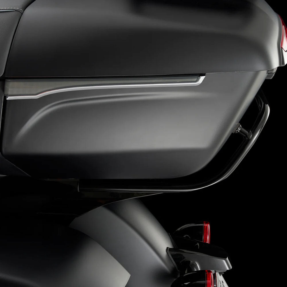 Ciro Spar Side Lights For Indian Trunk, Black/Red Lens