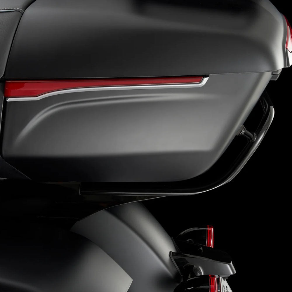 Ciro Spar Side Lights For Indian Trunk, Black/Red Lens