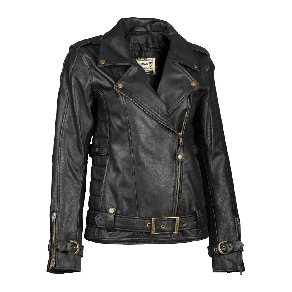 HIGHWAY 21 Women's Pearl Jacket, Stylish Genuine Leather Jacket
