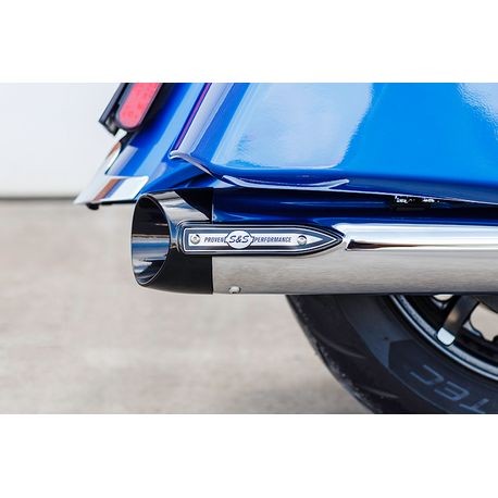 S&S Cycle Broadhead Slip-Ons with Slashcut End Caps