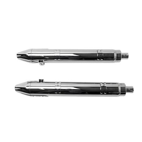 S&S Cycle Fishtail Slip-Ons, Chrome