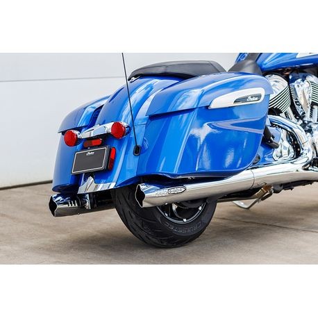 S&S Cycle Fishtail Slip-Ons, Chrome