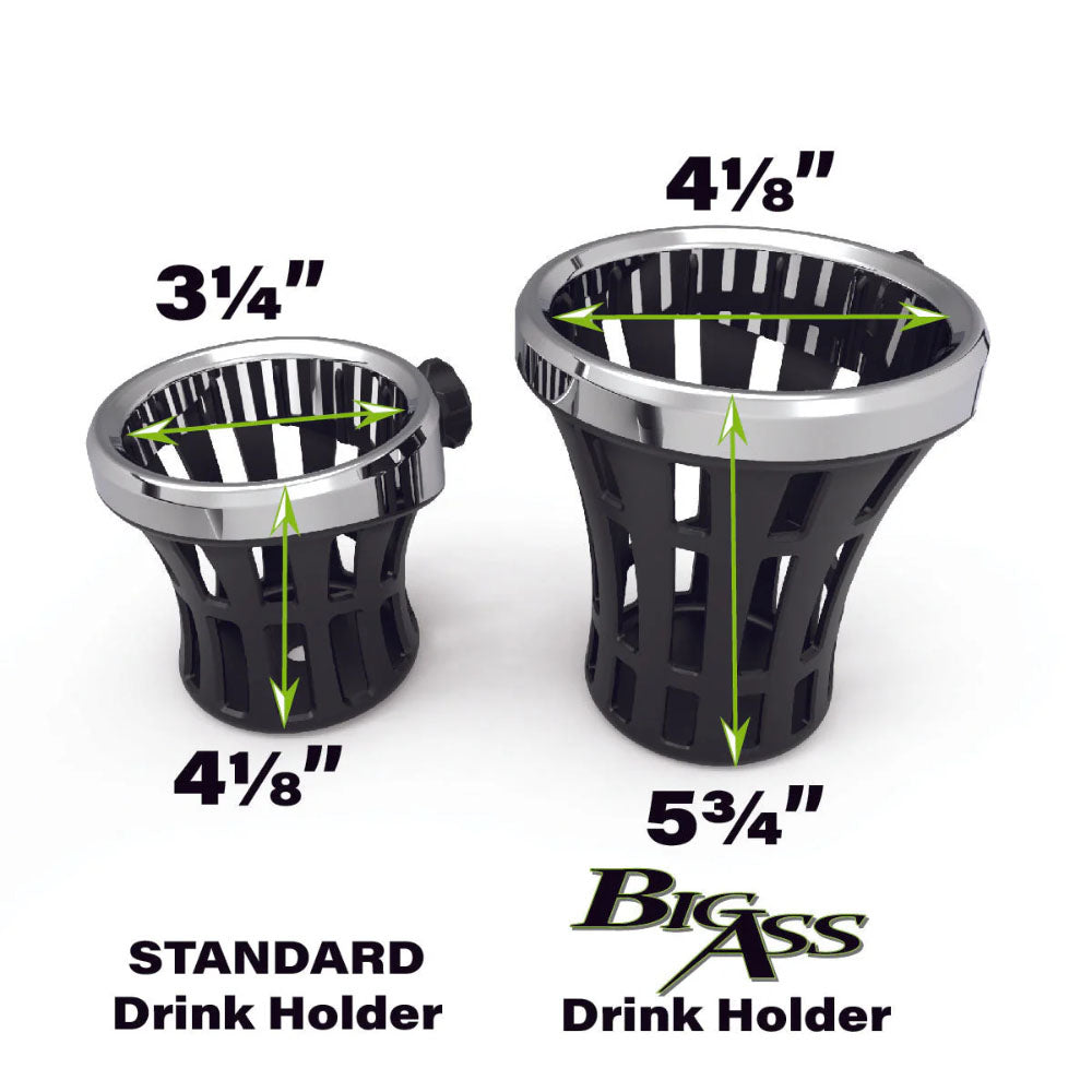 Ciro GEN 2 BIG ASS® Drink Holder with Aluminum Clamp Mount, Black