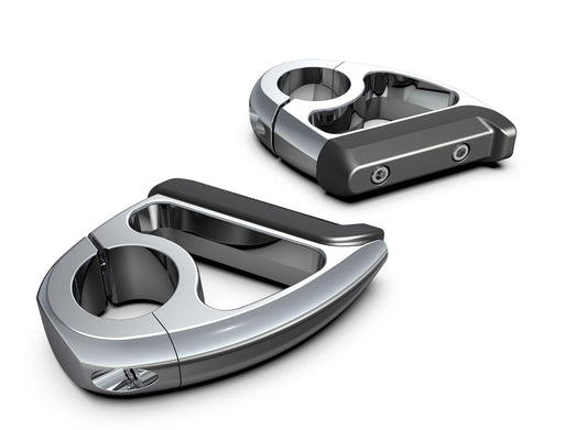 Ciro Engine Guard Toe Rest, Chrome