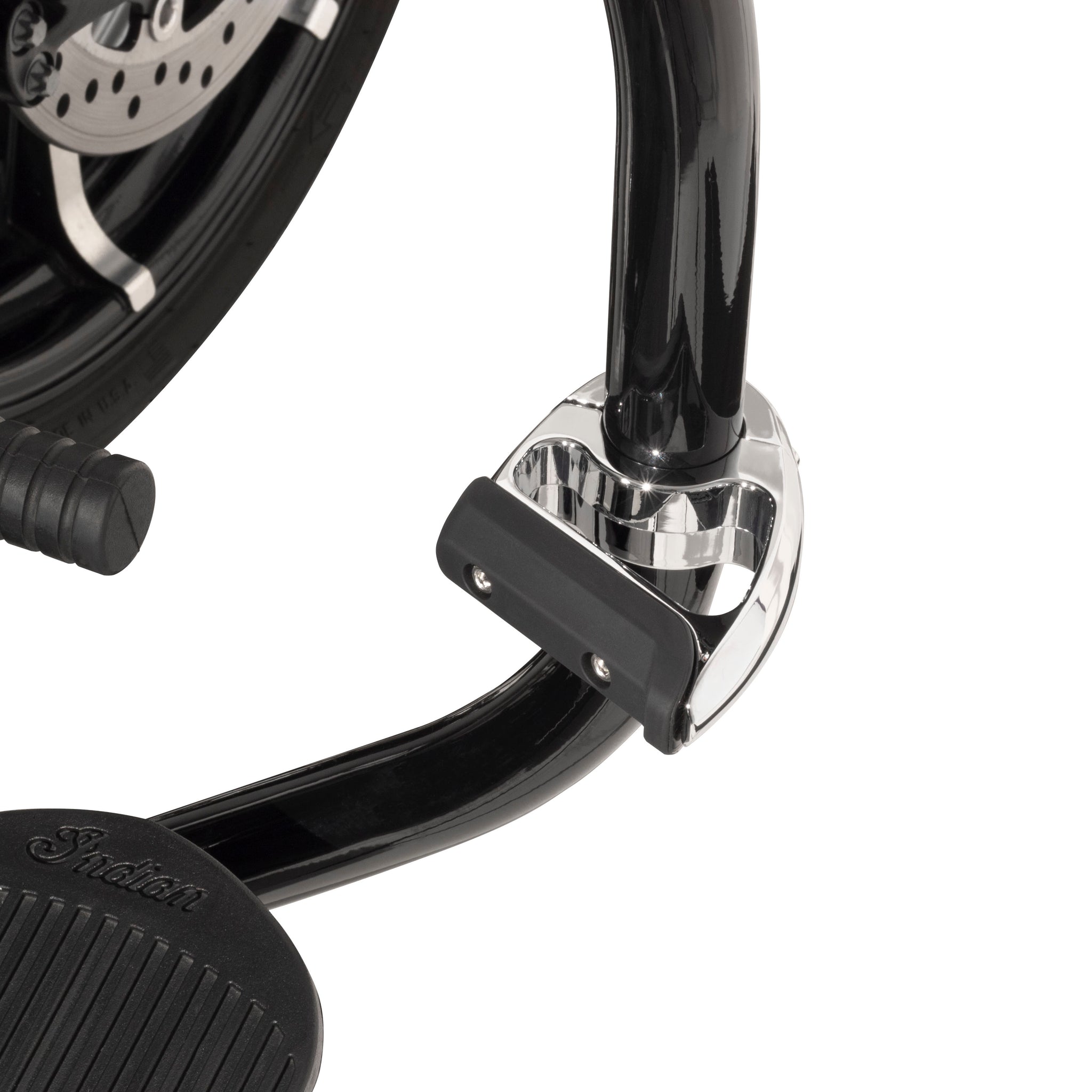 Ciro Engine Guard Toe Rest, Chrome