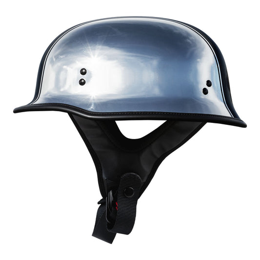 HIGHWAY 21 9-Millimeter German Beanie Helmet, Chrome