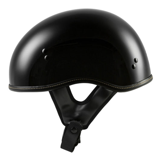 HIGHWAY 21 0.357 Motorcycle Half Helmet, Gloss Black