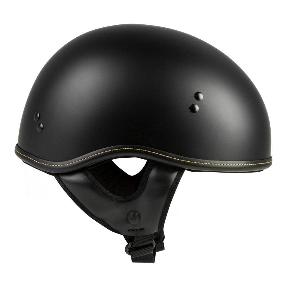 HIGHWAY 21 0.357 Motorcycle Half Helmet, Matte Black
