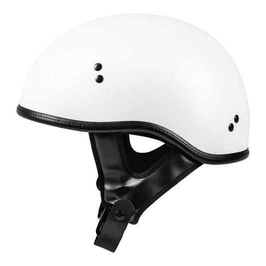 HIGHWAY 21 0.357 Motorcycle Half Helmet, Matte White