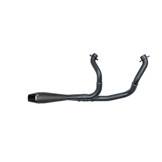 SAWICKI Indian Chief Shorty Exhaust Ceramic Coated Black W/ Black End Cap - 930-01322