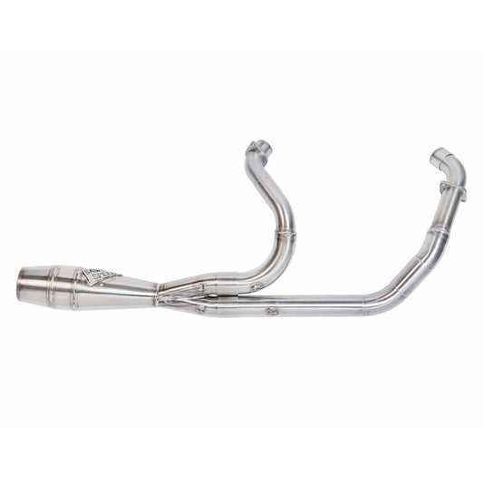 SAWICKI Indian Chief Shorty Exhaust Brushed SS W/ Welded End Cap - 930-01323