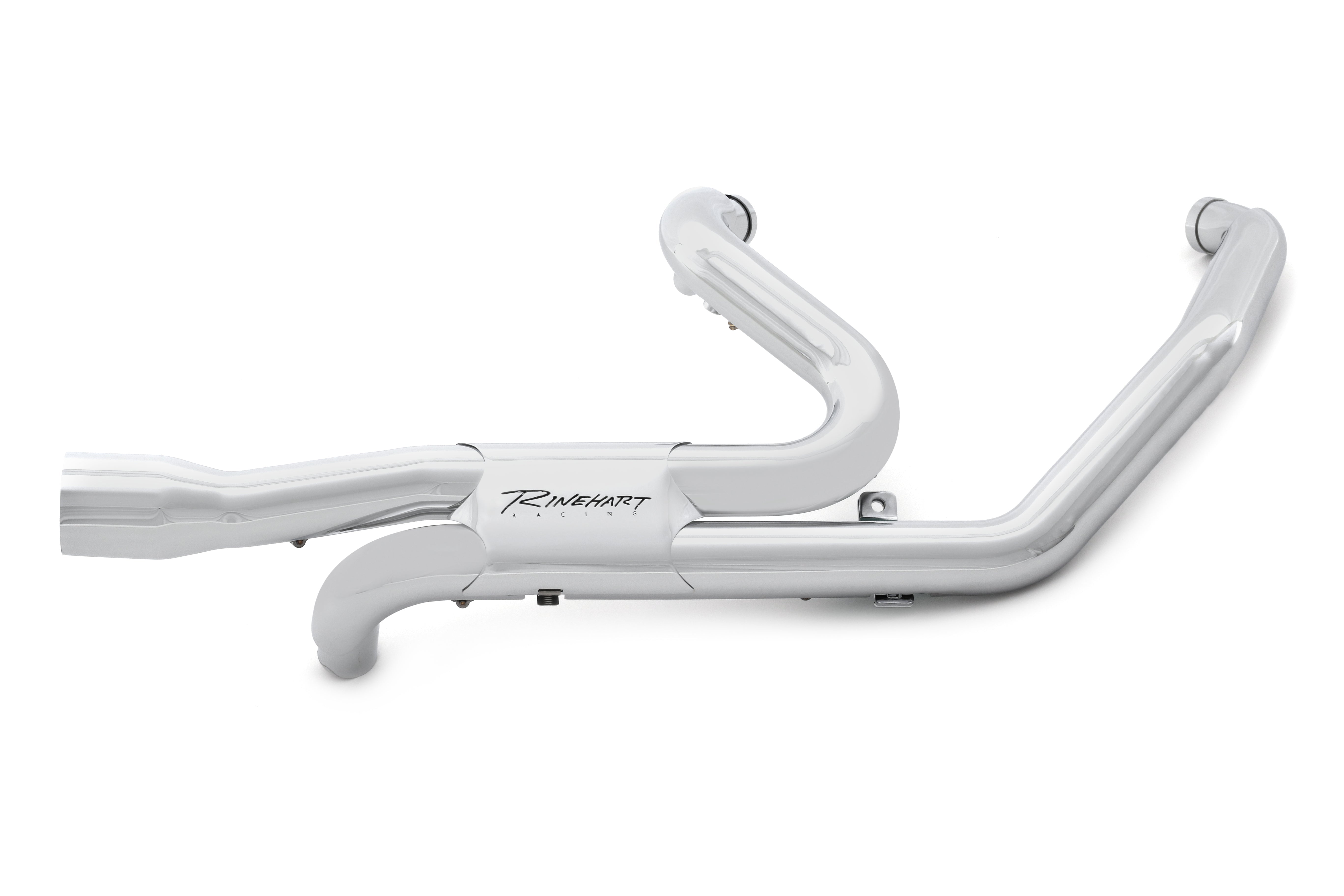 Rinehart Racing Slimline Duals Header with Baffles, Indian Touring