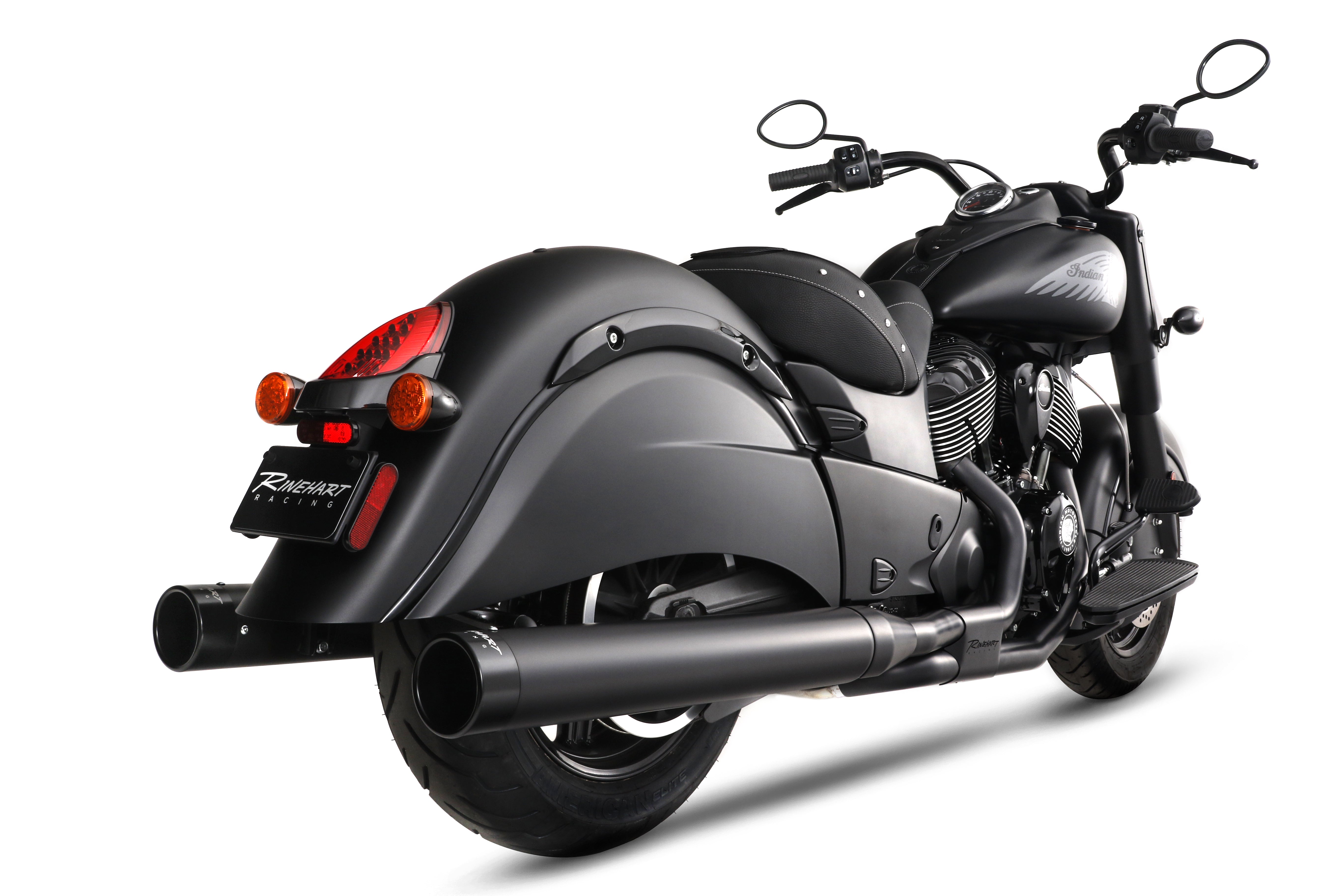 Rinehart Racing Slimline Duals Full System with Slip-On Mufflers, 2014-2021