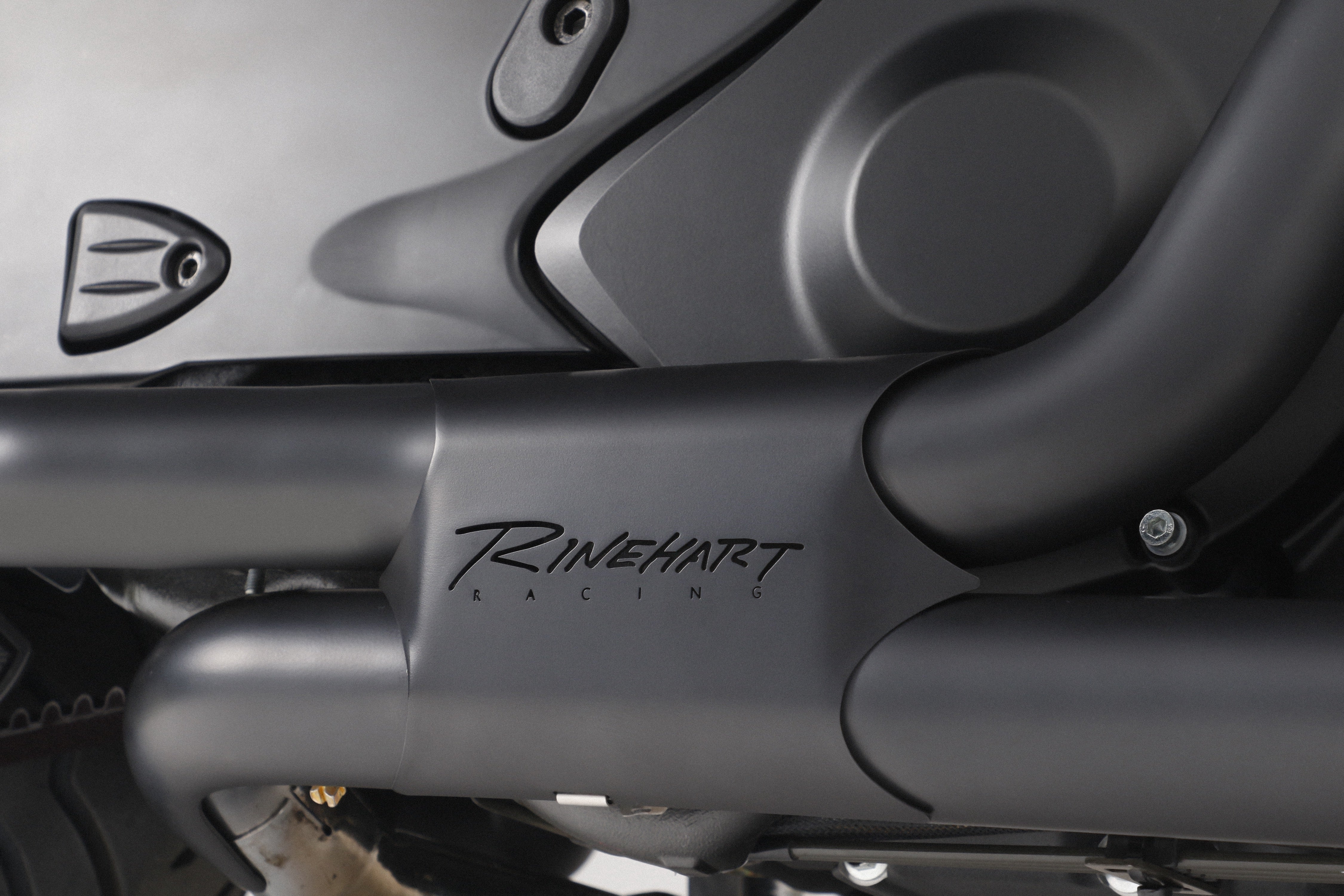 Rinehart Racing Slimline Duals Full System with Slip-On Mufflers, 2014-2021