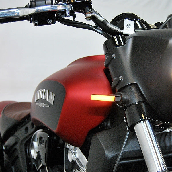 New Rage Cycles Scout Bobber Front Turn Signals - SCOUT-FB