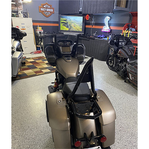 Siouxicide Choppers Indian Excalibur Sissybar / Backrest (Black) - 19+ Challenger