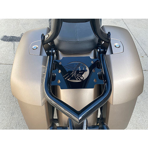 Siouxicide Choppers Indian Luggage Rack - Indian Headdress