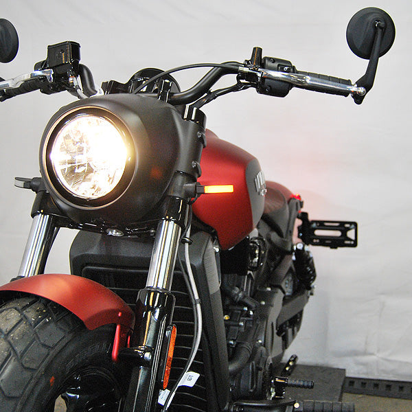 New Rage Cycles Scout Bobber Front Turn Signals - SCOUT-FB