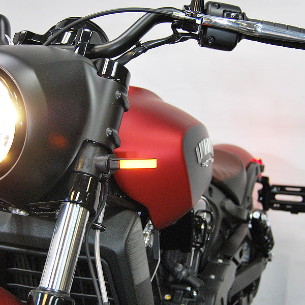 New Rage Cycles Scout Bobber Front Turn Signals - SCOUT-FB